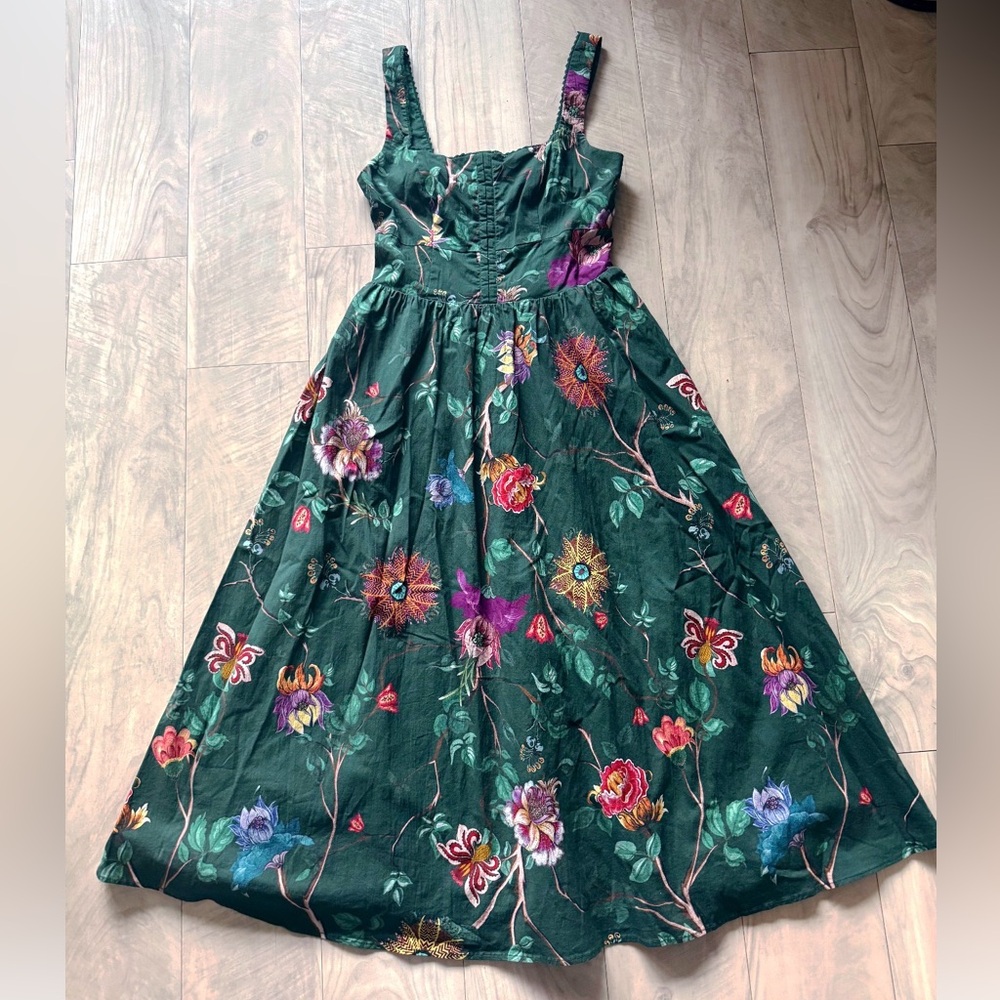 Avec Les Filles Corset Midi Dress